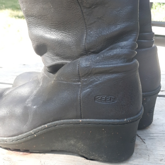 Black Keen slouch boots - Picture 3 of 4